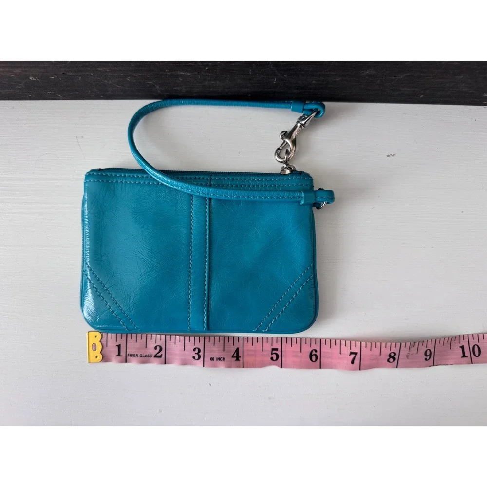 Coach leather wristlet